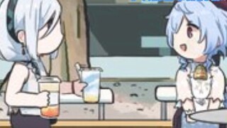 Poor coconut sheep... because he couldn't drink coconut milk, he was so upset and cried and made a f