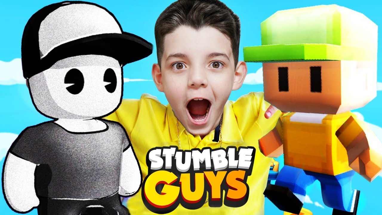 JOGUEI A CORRIDA DO STUMBLE GUYS DENTRO DO MINECRAFT!!