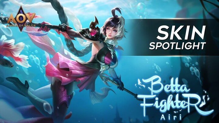 Airi Betta Fighter Skin Spotlight - Garena AOV (Arena of Valor)