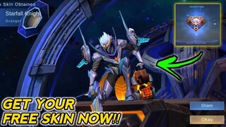 EVENT! GET YOUR FREE SKINS NOW! HURRY LIMITED TIME ONLY! MOBILE LEGENDS