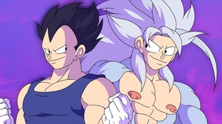 GOKU vs VEGETA, cartoon