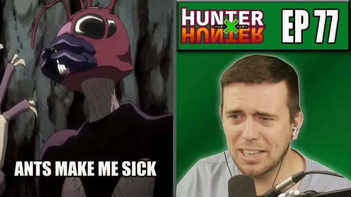 I REALLY HATE ANTS | Hunter x Hunter Episode 77 REACTION