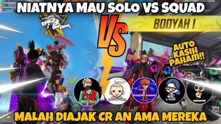 NIATNYA MAU SOLO VS SQUAD❗️EH MALAH DI AJAK CR AN SAMA BABAN, LIEE DAN LAINNYA. #freefire #dejetff