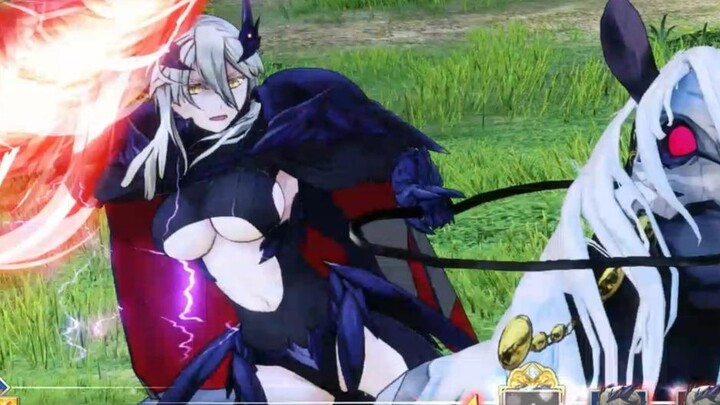 [FGO Arcade] Demonstrasi Model Pertempuran Noble Phantasm Tahap Ketiga Black Gun Stay (Holy Gun Libe