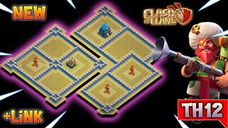 NEW TH12 WAR BASE WITH REPLAY PROOF + LINK | ANTI ZAP WITCHES & HYBRID & DRAGS BATS | CLASH OF CLANS