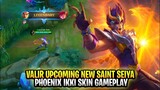 Valir Upcoming New Saint Seiya Skin Phoenix Ikki Gameplay | Mobile Legends: Bang Bang