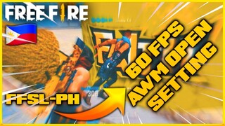 Free Fire 60fps My AWM Open Setting/Support Free Fire Philippines Community ❤️ Tara Bakbakan Na