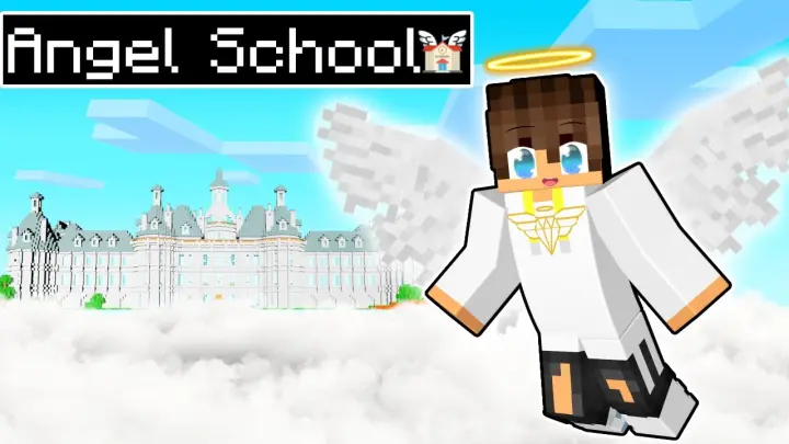 Our First Day In Minecraft ANGEL SCHOOL
