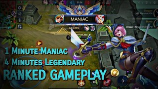 INSANE RANKED GAMEPLAY | 1 minute Maniac and 4 minutes Legendary
