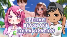 Art Collaboration with Idolaque! Main ke pantai yuk! 🏖️