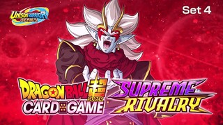 DRAGON BALL SUPER CARD GAME UNISON WARRIOR SERIES Set 4 -SUPREME RIVALRY- Trailer 1