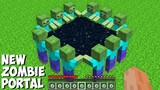 You can BUILD NEW ENDER PORTAL OUT OF ZOMBIE in Minecraft ! SECRET ZOMBIE PORTAL !