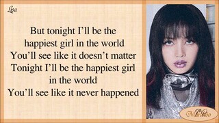 BLACKPINK-(the happiest girl) Easy lyrics