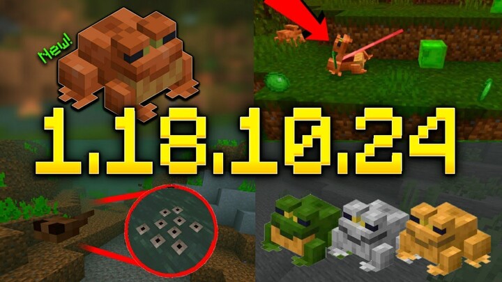 อัพเดท Minecraft 1.18.10.24 (เบต้า) - GamePlay | เพิ่มกบ และลูกอ็อด!!!