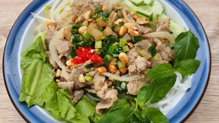 BÚN THỊT XÀO đơn giản ngon miệng cho cả nhà