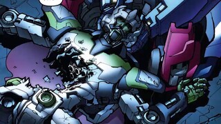 [Comic Commentary] The corpses of the Lost Light are scattered all over the ground, and Megatron con