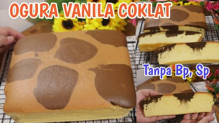 BIKIN CAKE NGGAK PAKAI PENGEMBANG DAN PELEMBUT APAPUN HASILNYA MENUL || OGURA VANILLA COKLAT CAKE