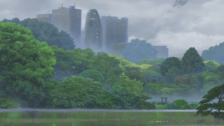 [1080P/Garden of Words/rain] The most beautiful thing is rainy days