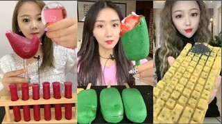 Thánh Ăn Đá Ăn Đá Lạnh Màu Sắc Hình Dạng Bất Thường Thú Vị - ASMR Ice Crunchy Eating sound#199