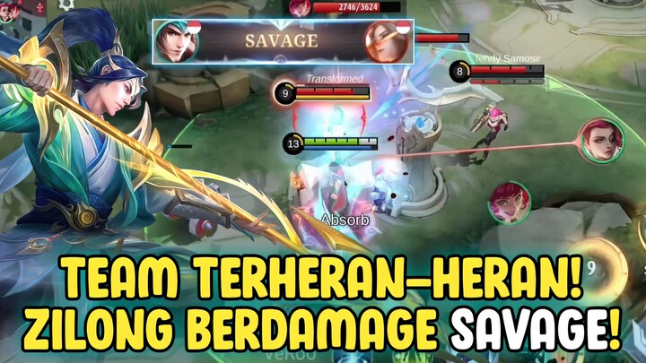 TIM HERAN SAAT ZILONG SAVAGE BERDAMAGE - MOBILE LEGENDS