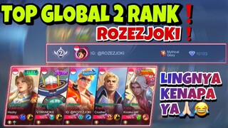 VS ROZEZJOKI❗️TOP GLOBAL 2 RANK ❗️- Gusion Mobile Legends