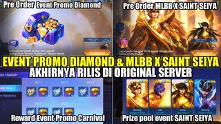 EVENT PROMO DIAMOND DAN MLBB X SAINT SEIYA RILIS DI ORIGINAL SERVER!! PRIZE POOL EVENT SAINT SEIYA