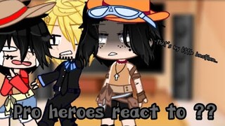 👒 |Pro heroes react to my favorite one piece characters| 4/? |Spoilers!|By: Puffy|read DESC| 🏴‍☠️