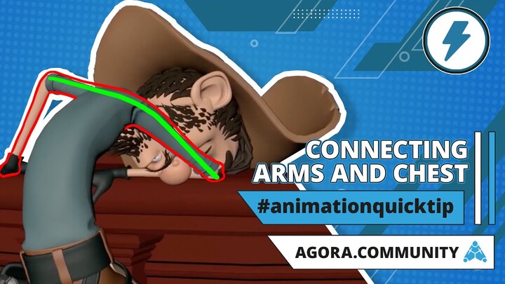 ⚡ Connecting Arms & Chest | Animation Quicktip