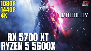 Battlefield V | Ryzen 5 5600x + RX 5700 XT | 1080p, 1440p, 4K benchmarks!