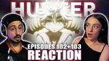 Hunter x Hunter Episodes 102-103 REACTION!