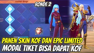 DAPAT SKIN KOF DAN EPIC LIMITED MODAL TIKET ! 33 TIKET RONDE KE 2 BAWA HOKI