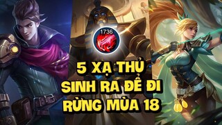 MLBB | TOP 5 XẠ THỦ ĐI RỪNG LẤY 2 BÙA BÁ NHẤT MÙA 18! MẠNH GẤP 3 LẦN ĐI LANE  | Tốp Mỡ Gaming