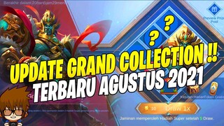 UPDATE GRAND COLLECTION MOBILE LEGENDS 2021 AGUSTUS | JADWAL RILIS & BOCORAN SKIN REWARDS 2021!!