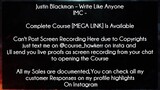 Justin Blackman Course Write Like AnyoneIMC - Download