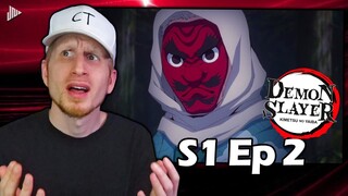 This Anime Wastes ZERO TIME! | Demon Slayer Ep 2 REACTION! | Trainer Sakonji Urokodaki