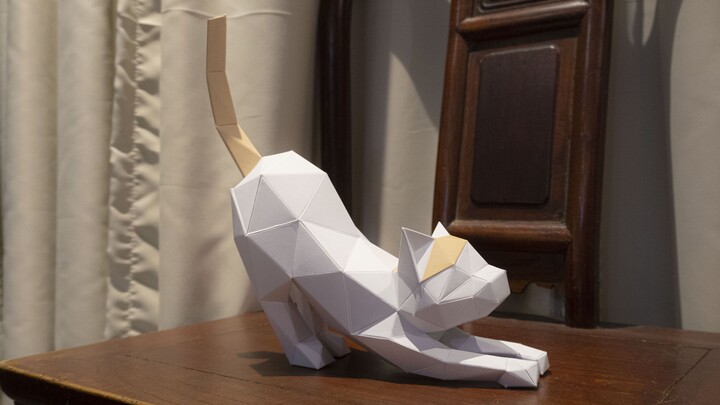 Paper Model Demo- Cat