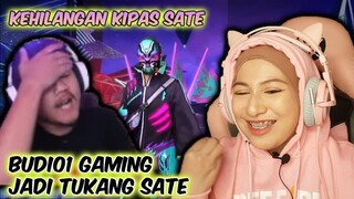 Reaction Budi01 Gaming Lagi Jadi Tukang Sate, Kipas nya ntah Kemana we #freefire