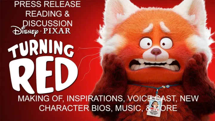 Disney and Pixar's Turning Red | Press Release Reading & Discussion (Advance, Character Bios, Music)