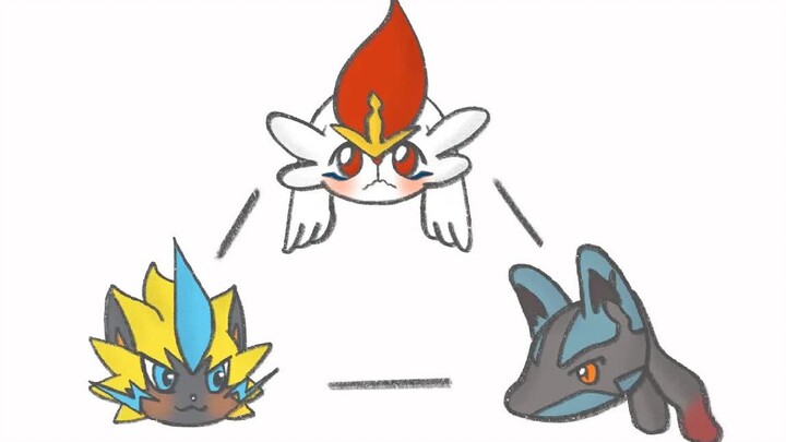 [Pokémon] Kencan Buta Lucario X Flare Ace X Zeraora