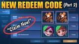 2 New Redemption Code! [Working] Claim Cool Rewards | Redeem Now! 2020 MLBB