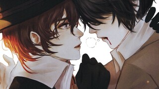 [Vẽ tranh] Osamu Dazai x Chūya Nakahara | Bungo Stray Dogs 