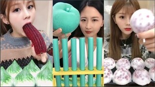 Thánh Ăn Đá Lạnh Như Ăn Kẹo Ngọt, Ăn Trái Cây Bộc Chocola - ASMR Ice Crunchy Eating sound#11