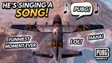ENEMY was SINGING ON THE PLANE! (FUNNY MOMENT) - PUBG MOBILE