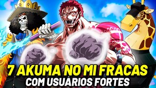 7 AKUMA NO MI FRACAS QUE FICARAM SUPERPODEROSAS GRAÇAS AOS SEUS USUÁRIOS | ONE PIECE