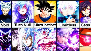 Comparison: Coolest Anime Powers