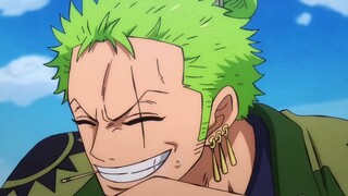 Zoro reaction when finally meet luffy in wano!