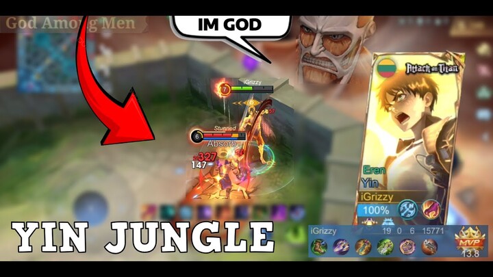 HOW TO JUNGLE WITH YIN | IMMORTAL GAMEPLAY HIGH RANK | MLBB
