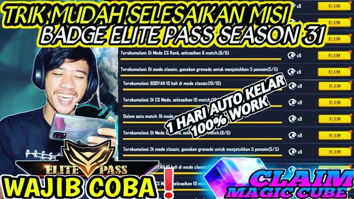 TUTORIAL MISI BADGE ELITE PASS SEASON 31 - GARENA FREE FIRE INDONESIA