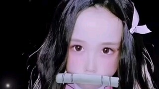 真人版无线列车弥豆子！