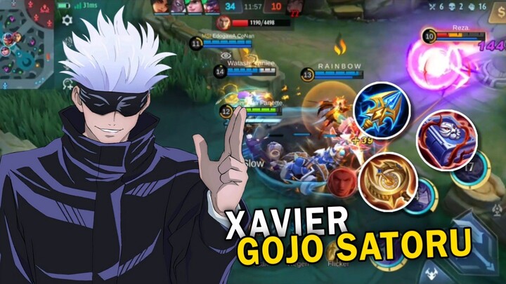 GAMEPLAY XAVIER GOJO SATORU!! EFEK SKIN NYA BAGUS BANGET!!!